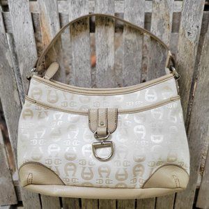 ETIENNE AIGNER Cream Taupe Vegan Shoulder Bag Purse